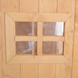 thumbnail of Outsunny Cobertizo de Madera Caseta de Jardín Armario Herramientas de Jardinería con Estantes Doble Puerta Ventanas Techo Asfáltico 127,5x50x164 cm