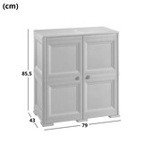 thumbnail of Armario Tontarelli de 2 puertas cm.79x43x85,5h Wenge'