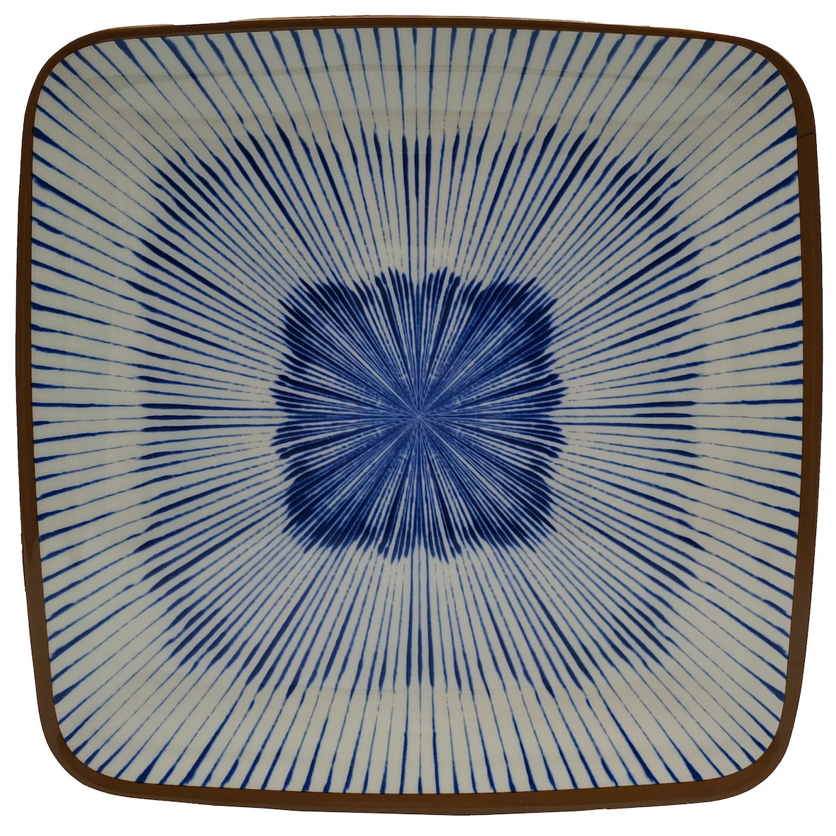 ADRIER - CHSP22-CB Pack de 6 Unidades - Plato cuadrado llano Melamina Colección Chambao - 22,5 cm - Altura 2 cm