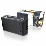 thumbnail of Arendo Automatik 2 Scheiben 1000W Langschlitz Toaster, Auftaufunktion, Wärmeisolierendes Doppelwandgehäuse, Schwarz