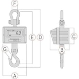 thumbnail of Kranwaage Kern HFM-5T0.5 | Industrie-Kranwaage | Hängewaage bis 5.000kg