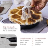 thumbnail of Victoria Emaillierte Gusseisenpfanne Induction 16,5cm, Cast Iron Skillet ohne PTFE, VIC-36652, Schwarz