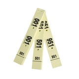 thumbnail of Lot de 20 Carnet 50 Tickets Vestiaires cartonnés - jaune