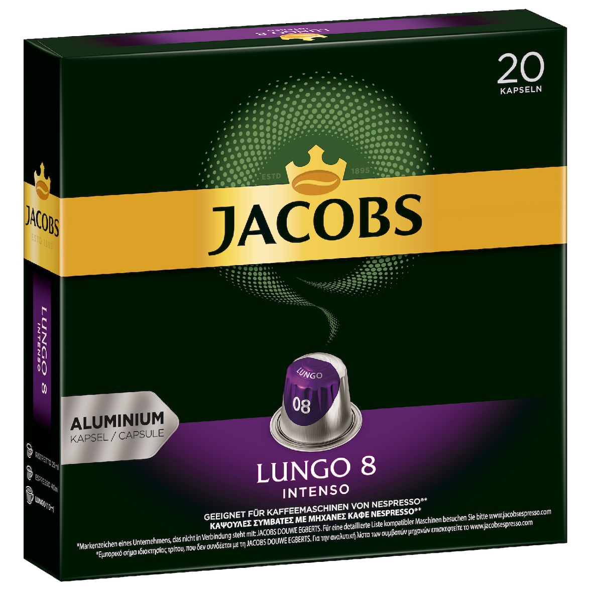 Jacobs Kaffeekapseln Lungo Intenso 20 Kapseln (104 g)
