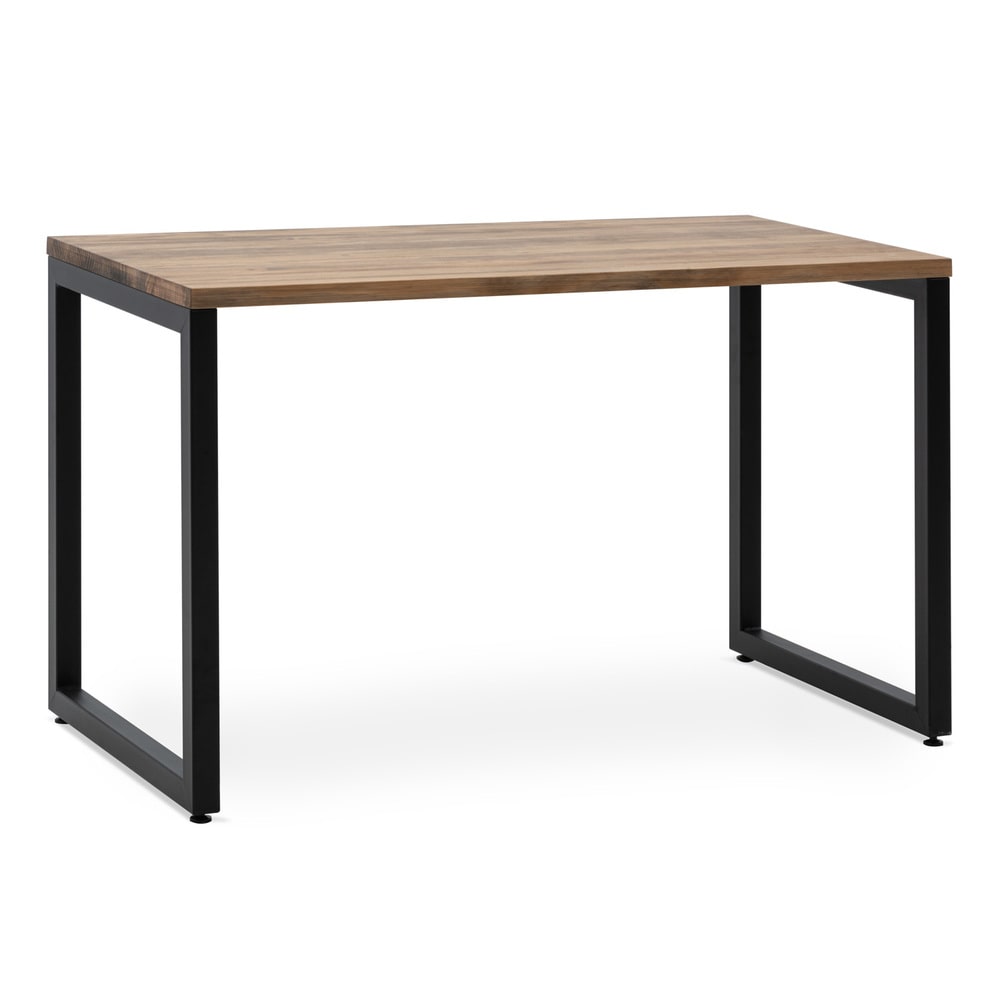 Mesa de Oficina 140x60x75cm Negra en madera maciza de pino acabado vintage estilo industrial Box Furniture