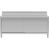 thumbnail of Royal Catering - RVS werkkast - ECO - 180 x 60 cm - 600 kg - achterwand -