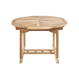 thumbnail of Gartentisch ausziehbar Teak Holz 120 - 170 cm oval BORNEO