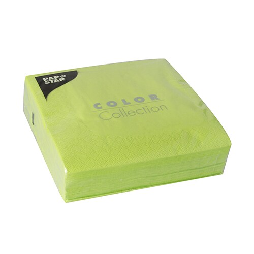 1500 Servietten, 3-lagig 1/4-Falz 33 cm x 33 cm apfelgrün- (30 x 50 Stück)