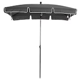thumbnail of Sombrilla de jardín de aluminio 2x1,3x2,5 m parasol de jardín rectangular con función de inclinación para terraza patio exterior gris