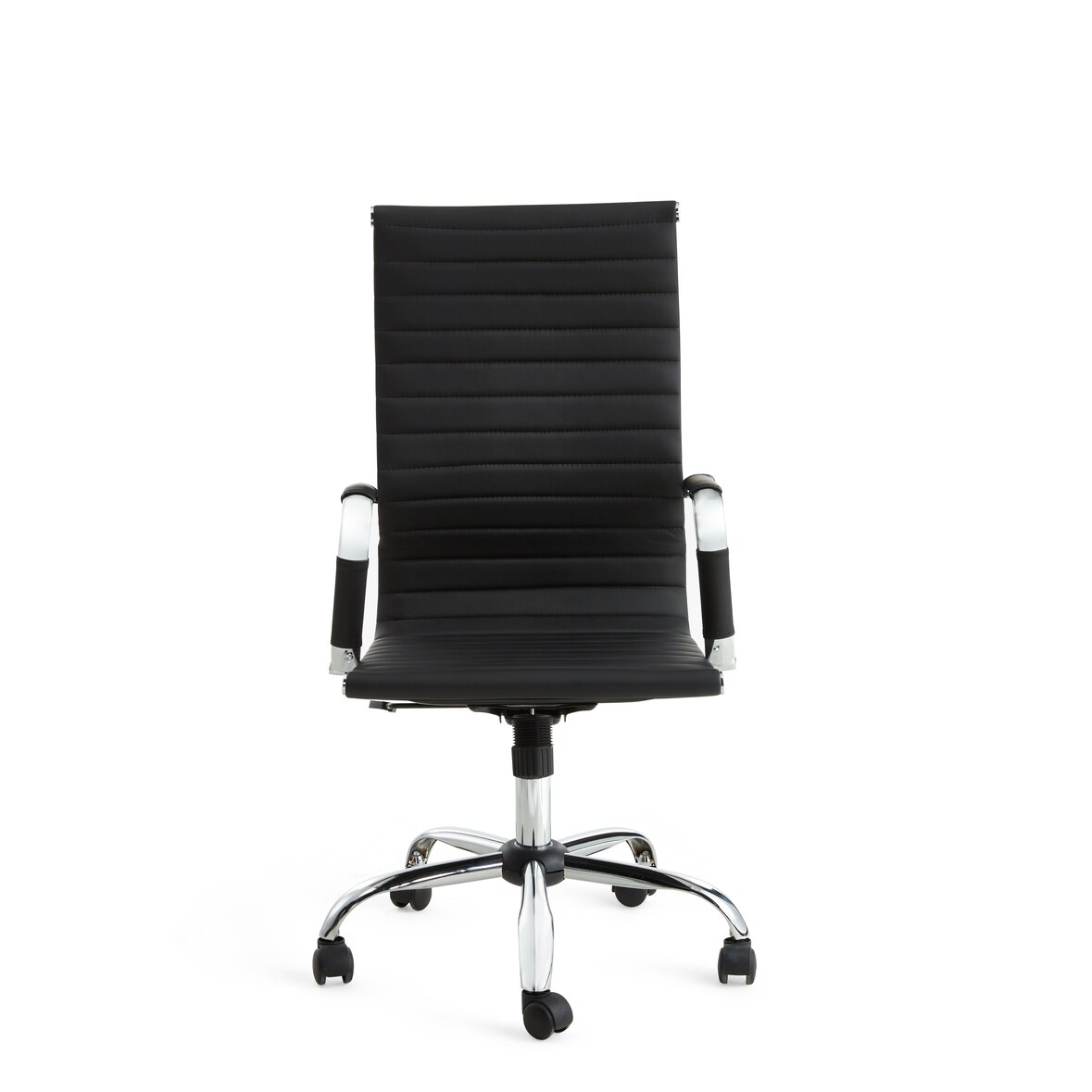 Casa Collection poltrona ufficio aston, poliuretano, 48x47x114 cm, colore nero