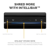 thumbnail of Destructora trituradora de papel Fellowes LX210, 1-3 usuarios, destruye hasta 16 hojas en minipartículas 4x12mm, Din P-4, papelera 23L/500 hojas