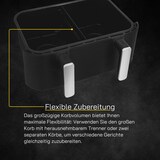 thumbnail of Gutfels AIRFRY5010 Heißluftfritteuse Schwarz-Silber | 2600 W | 8,5 L / 2x 4,2 L Fassungsvermögen | Match Cook | Smart Finish