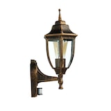 thumbnail of Licht-Erlebnisse Außenwandleuchte LYON Schwarz Kupfer E27 IP44 Rustikale Wandlampe Hof Garten Balkon, CX321-24-15-PIR