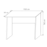 thumbnail of VCM Schreibtisch Masola Weiß / Beton-Optik H. 74 x B. 110 x T. 50 cm