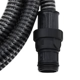thumbnail of vidaXL Saugschlauch mit PVC-Anschlüssen Schwarz 1" 10 m PVC