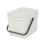 thumbnail of Brabantia Sort&Go Pattumiera apertura manuale, plastica, A.18 L. 20 P.25, appendibile, capacità 6 L-colore Light Grey