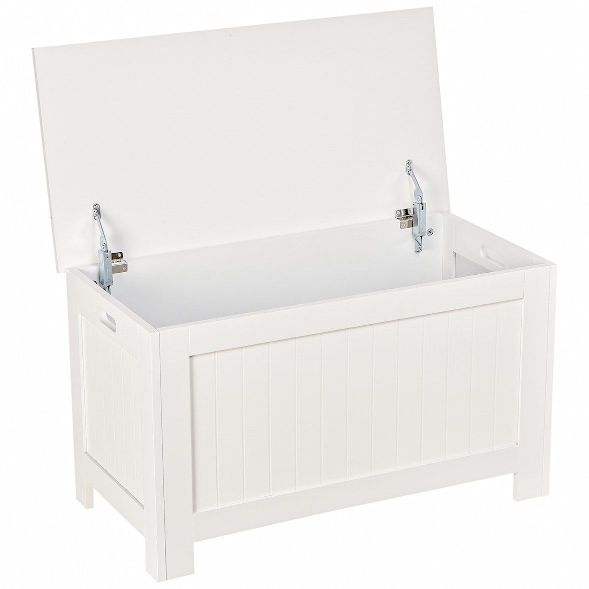 Otomana de Almacenaje para Salón Habitación y Baño Blanco 81x40x46cm
