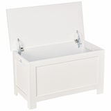 thumbnail of Otomana de Almacenaje para Salón Habitación y Baño Blanco 81x40x46cm