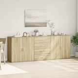 thumbnail of vidaXL Sideboards 3 Stk. Sonoma-Eiche Holzwerkstoff