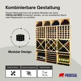 thumbnail of PROREGAL Modulares Weinregal VINCELLAR MOD | HxBxT 30x12x30cm | Schmal Modul für 3 Flaschen | Massives Kiefernholz | Natur | Flaschenregal