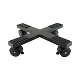 thumbnail of Tecnokit Carrello Porta Piante Da Interno Ed Esterno In Acciaio Per Vasi Rotondi E Quadrati, Portavasi Con Ruote Cm 30 - colore: nero