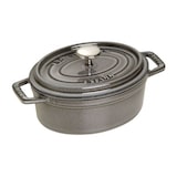 thumbnail of Cocotte Ovalada Staub De 27 Cm Color Gris Grafito