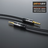 thumbnail of Primewire 2,5-mm-Klinke zu 3,5-mm-Klinke Audio Kabel, AUX, HiFi Audio Adapter Klinkenkabel / Verbindungskabel - 1,5m