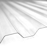 thumbnail of 10 Lastre di Policarbonato Corrugato "SuperDur" GRECA 76/18 mm CLEAR 1060X2000mm con protezione UV