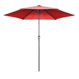 thumbnail of Parasol droit 3m en aluminium rouge - Oviala