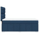 thumbnail of vidaXL Boxspringbett mit Matratze Blau 100x200 cm Stoff