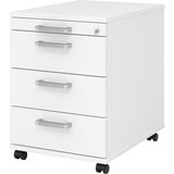 thumbnail of bümö Rollcontainer mit Schubladen, Container abschließbar aus Holz in weiss - Rollwagen für's Büro als Schreibtisch Unterschrank, Bürocontainer od.