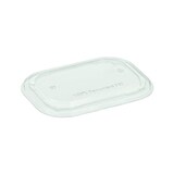 thumbnail of 100x Deckel transparent aus rPet für Pappschalen rechteckig 173x120mm