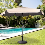thumbnail of Aktive Sombrilla grande jardín antiviento hexagonal inclinable marfil 230 cm UV50