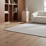 thumbnail of Teppich Waschbar Uni Elegant Strapazierfähig Schlafzimmer Flur Silber 80x150 cm OEKO-TEX Fußbodenheizung geeignet – CIMA von Kadima Design