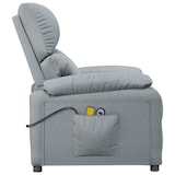 thumbnail of vidaXL Massagesessel Elektrisch Hellgrau Stoff