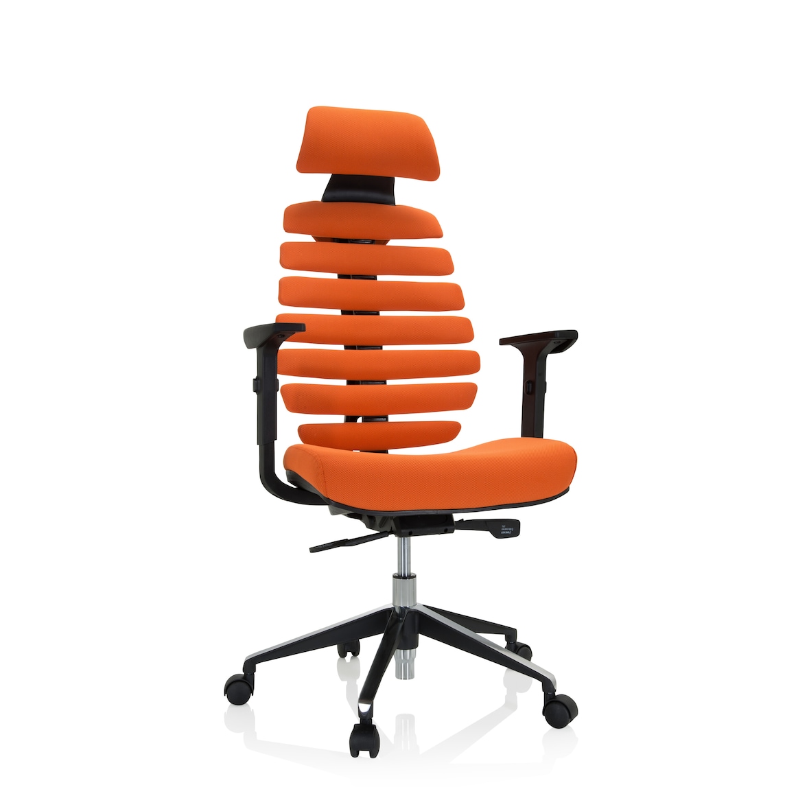 Silla de oficina / silla giratoria ERGO LINE II PRO tejido naranja hjh OFFICE