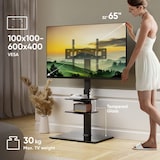 thumbnail of ONKRON Soporte TV con Altura Regulable, para 32-65", hasta 40 kg, Base Giratoria, VESA 100x100 a 600x400, Universal y Rotativo TS5550-B Negro