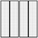 thumbnail of Insektenschutz Türvorhänge 2 Stk. mit Magnet Schwarz 220x100 cm