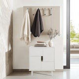 thumbnail of Sideboard / Kommode LYKKJA 77x39,5x72 cm 2 Schubladen 2 Türen weiß hjh LIVING
