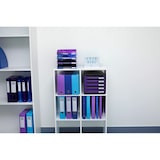 thumbnail of Exacompta Cod. 89922E - Scatola per progetti Iderama dorso 90mm, consegnata montata, cartoncino lucido - 25,5x34cm blu scuro - Confezione da  5 pz.