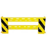 thumbnail of Rammschutzplanke variable 100-115 cm + 2 Rammschutzecken 400x160x6 mm + 8 Dübel SZAGATO Rammschutz Balken Regal Anfahrschutz Regale Rammschutzbügel