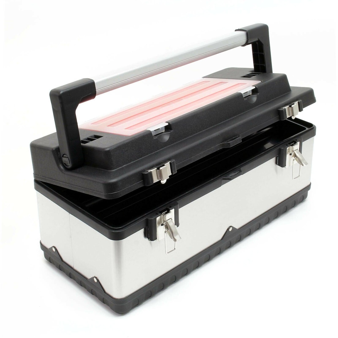 Helloshop26 - Cassetta portautensili cm 59 raffinata cassa portautensili in acciaio con maniglia 16_0000269