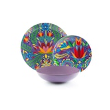 thumbnail of Excelsa service 18 assiettes Mexican Flowers porcelaine multicolore