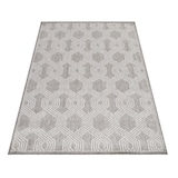 thumbnail of Küchenteppich Geo-Muster Robust Waschbar Strapazierfähig Terrasse Garten Grau 80x150 cm OEKO-TEX Schadstoffgeprüft – ORLA von Kadima Design
