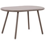 thumbnail of Couchtisch VORIN - Kunststoff Taupe 80x45x45 cm | Sofatisch Oval Beistelltisch Wohnzimmertisch Klein