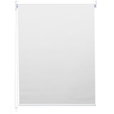 thumbnail of Rollo HWC-D52, Fensterrollo Seitenzugrollo Jalousie, 80x160cm Sonnenschutz Verdunkelung blickdicht ~ weiß