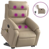 thumbnail of vidaXL Massagesessel mit Aufstehhilfe Elektrisch Cappuccino Kunstleder