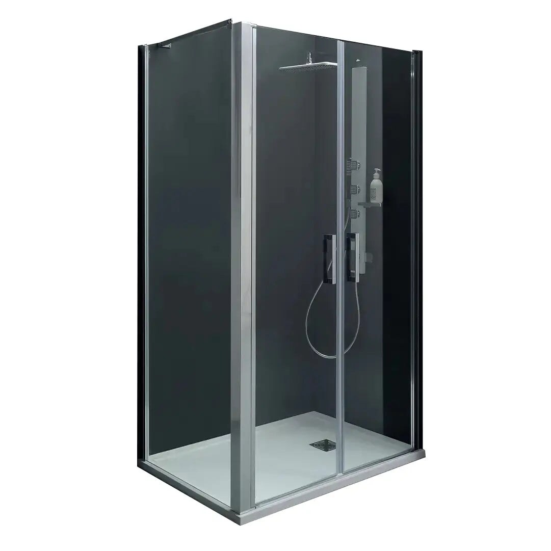 Box Doccia Saloon 6mm Anticalcare H200 Trasparente - 80x120