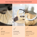 thumbnail of Klarstein Bella Elegance Küchenmaschine 1800W/2,7PS/5,2 Ltr Edelstahl BPA-frei Weiß