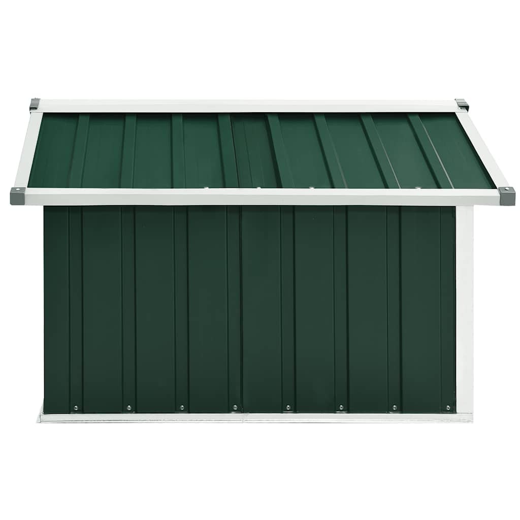 vidaXL Rasenmäher Garage 92x97x63 cm Verzinkter Stahl Grün